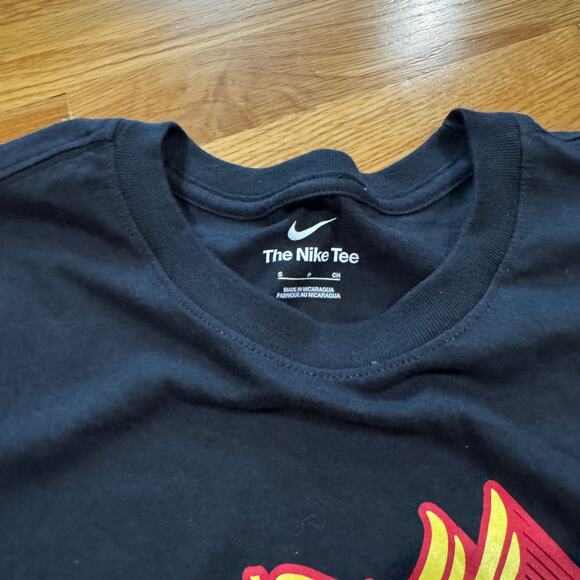 Nike Liverpool Football Club Center Swoosh Soccer T-Shirt Mens Small Black NWT - Picture 4 of 5